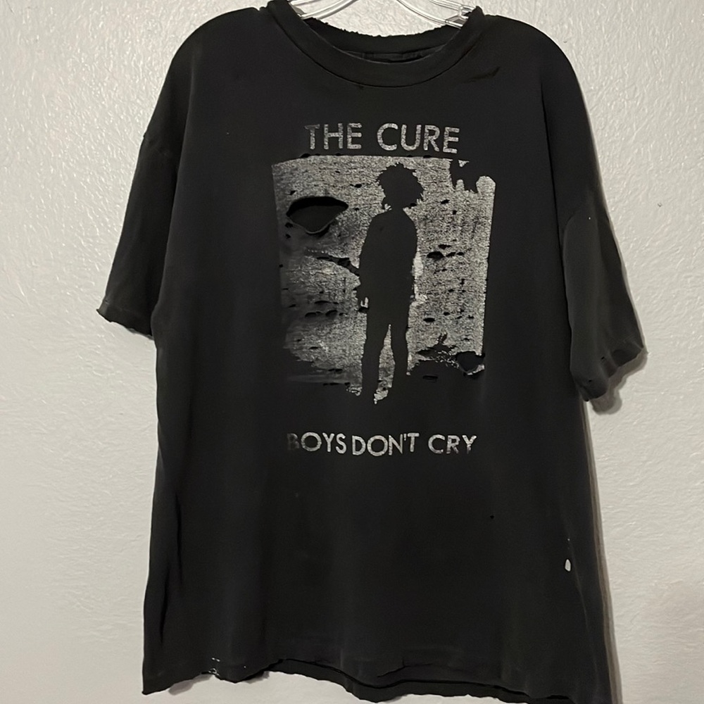Vintage distressed goth band t-shirt - The Cure - Unisex XL